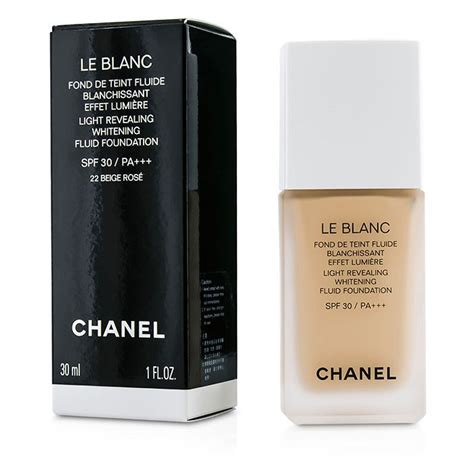 chanel le blanc light revealing whitening fluid foundation|chanel le blanc lotion.